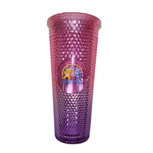 Care Bears Studded Tumbler Unisex OS Pink Purple New Ombre Cold Cup Lemonade Mix
